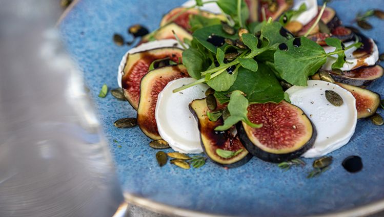 vijgencarpaccio met geitenkaas