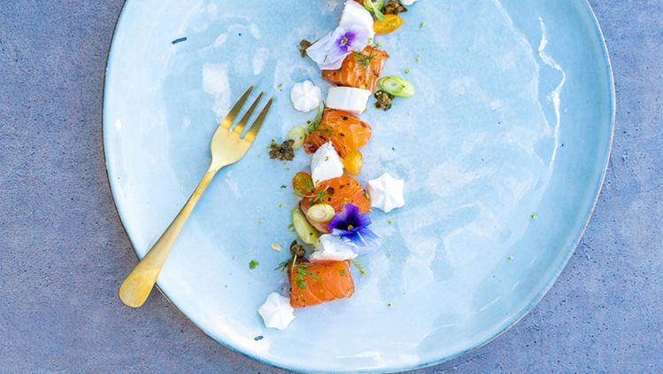 verse zalm carpaccio