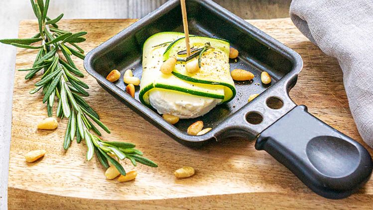 Gourmet geitenkaaspakketjes met courgette