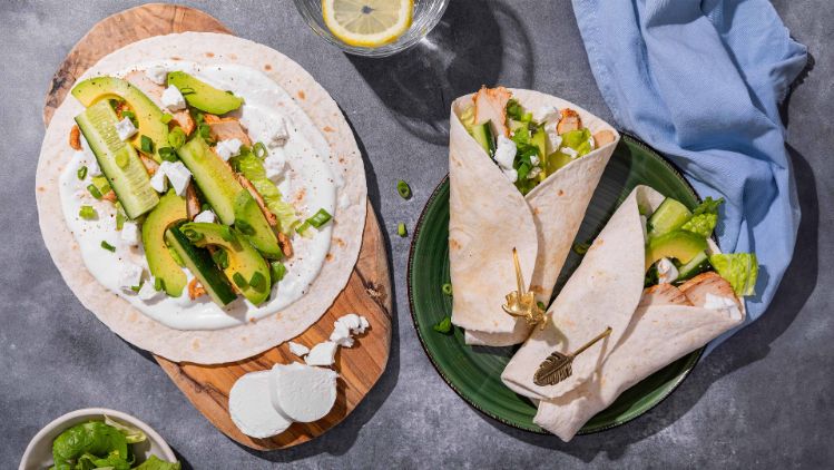 Wrap to go met kip en yoghurt-geitenkaasdressing - 3840x2160px
